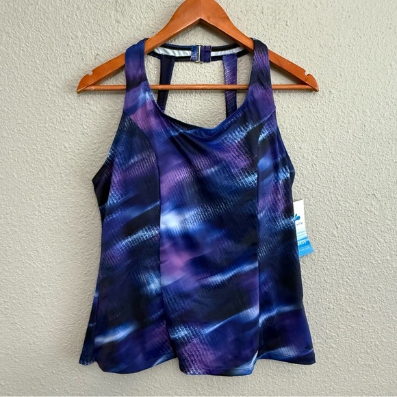 NWT Swimsuits for all Aquabelle Tankini Top Size 14 - Picture 1 of 3